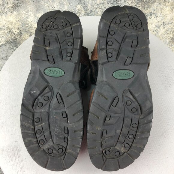 GH Bass & Co Men's Size 11M Trail Brown Genuine Leather Hook & Loop Sandals - Picture 11 of 14